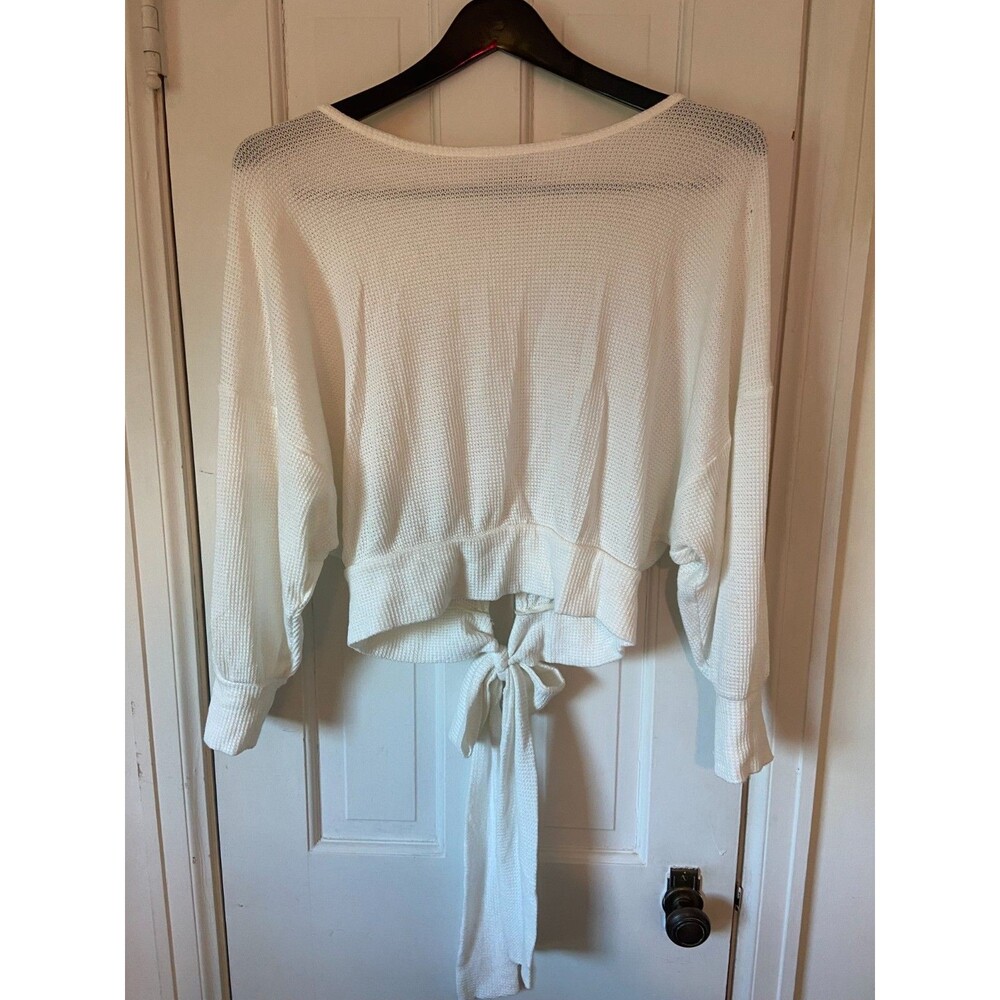 Express L Sweater Cross Back With Tie